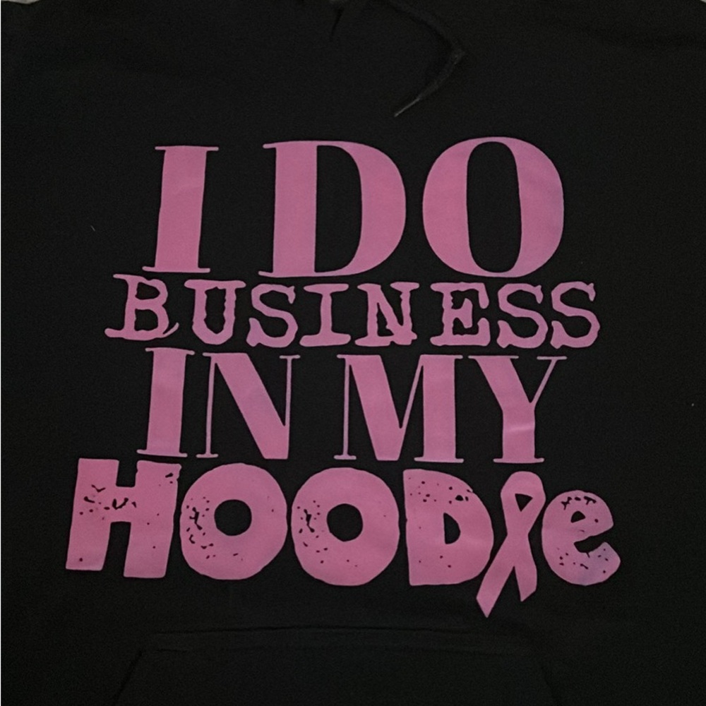 Black and Pink Women's Hoodie